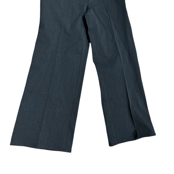 Revolve Halston Studio Stretch Full Length Wide Leg Pants in Granite Petite 10 - Picture 3 of 9